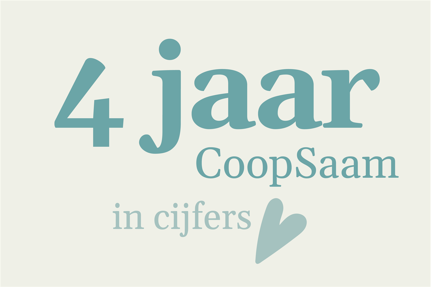 Tatteljee Vier mee: 4 jaar CoopSaam!